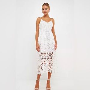 Endless Rose Lace midi dress